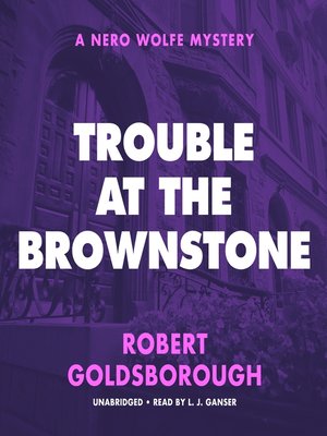 cover image of Trouble at the Brownstone